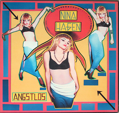 NINA HAGEN - Angstlos album front cover vinyl record
